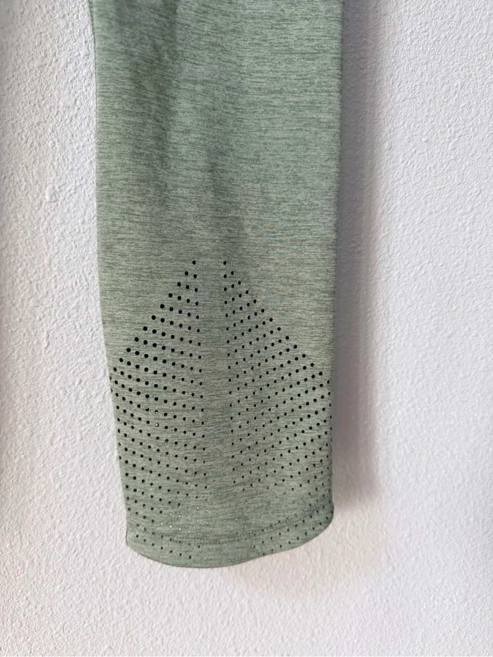Nike Epic Lux Mid-Rise Cropped Running Tights Leggings Green Heather Size M